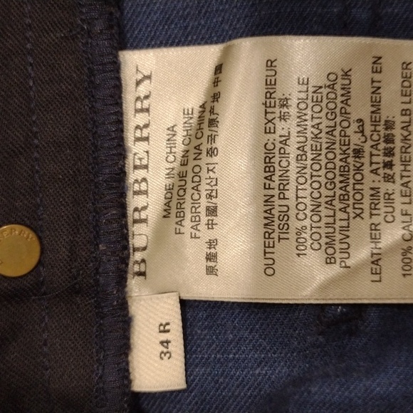 Burberry straight leg jeans dark rinse size 34R women EU (size 8 US) - Picture 13 of 13